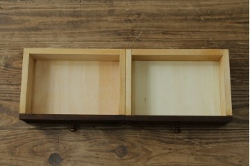 中古　北海道民芸家具　コンパクトで使い勝手の良いライティングビューロー　(R-056043)