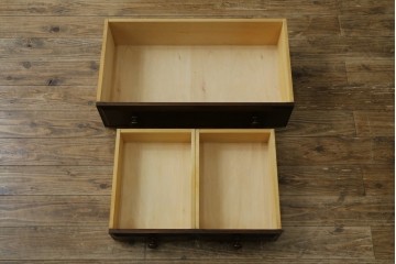 中古　北海道民芸家具　コンパクトで使い勝手の良いライティングビューロー　(R-056043)