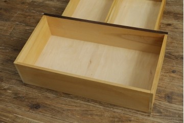 中古　北海道民芸家具　コンパクトで使い勝手の良いライティングビューロー　(R-056043)