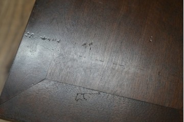 中古　北海道民芸家具　コンパクトで使い勝手の良いライティングビューロー　(R-056043)