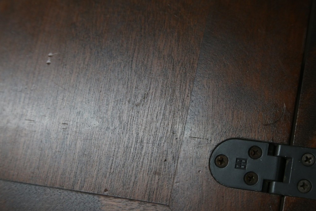 中古　北海道民芸家具　コンパクトで使い勝手の良いライティングビューロー　(R-056043)