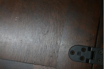 中古　北海道民芸家具　コンパクトで使い勝手の良いライティングビューロー　(R-056043)