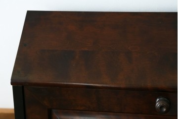 中古　北海道民芸家具　コンパクトで使い勝手の良いライティングビューロー　(R-056043)