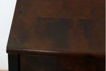 中古　北海道民芸家具　コンパクトで使い勝手の良いライティングビューロー　(R-056043)