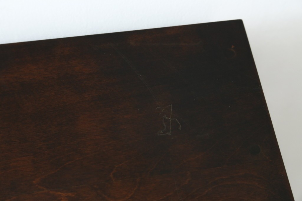 中古　北海道民芸家具　コンパクトで使い勝手の良いライティングビューロー　(R-056043)