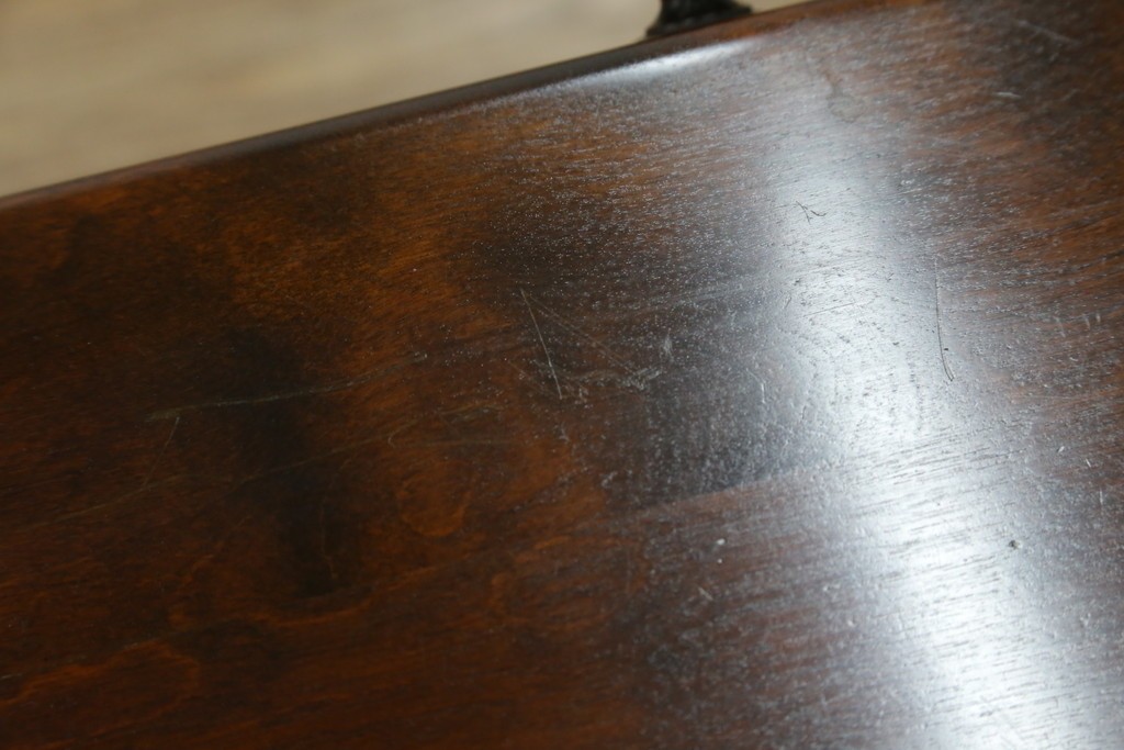 中古　北海道民芸家具　コンパクトで使い勝手の良いライティングビューロー　(R-056043)