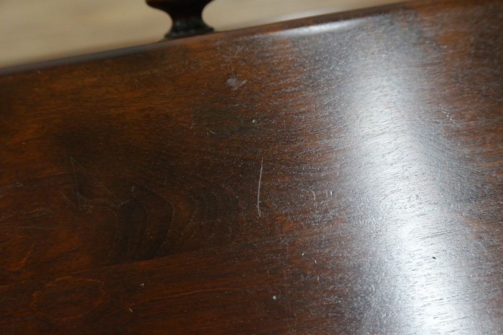 中古　北海道民芸家具　コンパクトで使い勝手の良いライティングビューロー　(R-056043)