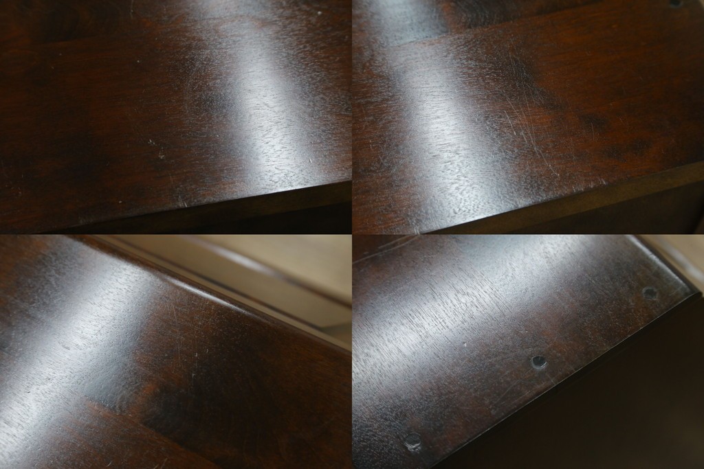 中古　北海道民芸家具　コンパクトで使い勝手の良いライティングビューロー　(R-056043)