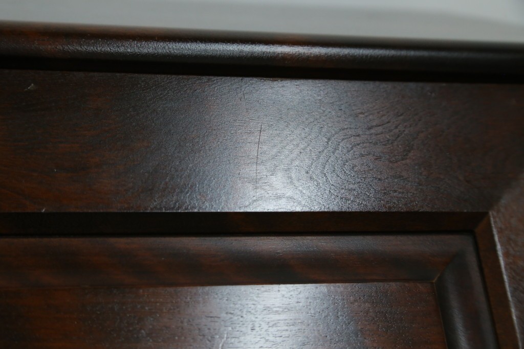 中古　北海道民芸家具　コンパクトで使い勝手の良いライティングビューロー　(R-056043)