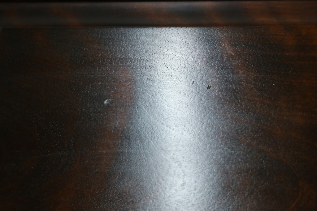 中古　北海道民芸家具　コンパクトで使い勝手の良いライティングビューロー　(R-056043)