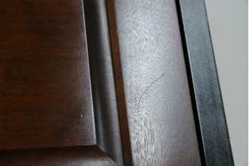 中古　北海道民芸家具　コンパクトで使い勝手の良いライティングビューロー　(R-056043)