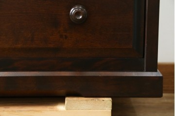 中古　北海道民芸家具　コンパクトで使い勝手の良いライティングビューロー　(R-056043)