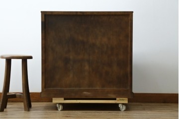 中古　北海道民芸家具　コンパクトで使い勝手の良いライティングビューロー　(R-056043)