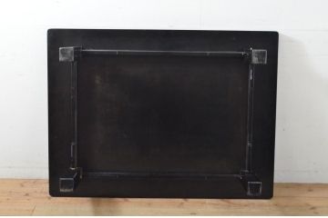 中古　高級品　総漆塗り　華やかさと存在感を感じる漆絵と螺鈿の座卓(センターテーブル、ローテーブル)(R-056063)