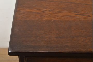 中古　美品　蝦夷(えぞ)民芸家具　ナラ材　品のある佇まいが魅力的なテレビ台(戸棚、ローボード、テレビボード)(R-056065)
