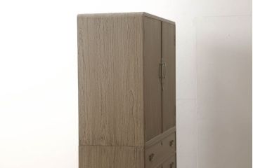 中古　美品　上品な和の雰囲気漂う加茂桐箪笥(胴厚、四方丸)(定価約140万円)(総桐たんす、桐タンス、着物箪笥、和服箪笥)(R-056069)