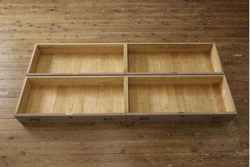 中古　美品　上品な和の雰囲気漂う加茂桐箪笥(胴厚、四方丸)(定価約140万円)(総桐たんす、桐タンス、着物箪笥、和服箪笥)(R-056069)