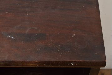中古　国産民芸家具　シンプルなデザインとシックな色合いが魅力的なサイドチェスト(引き出し、チェスト)(R-056071)