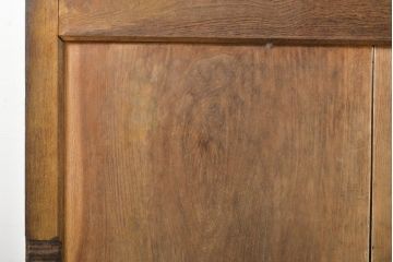 和製アンティーク　鉄製の縦格子がアクセント!和モダンな鉄格子蔵戸1枚(引き戸、玄関扉、和風玄関ドア、建具)(R-056074)