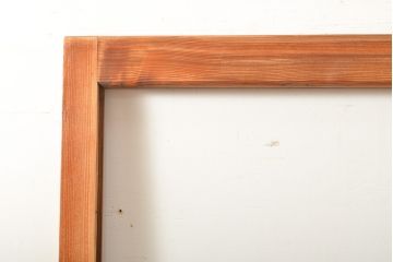 昭和中期頃に作られたレトロなアンティークガラス戸1枚(引き戸、木製建具)(R-056096)