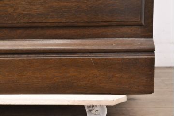 中古　美品　横浜クラシック家具　ダニエル(Daniel)　木のあたたかみを感じる上品な縦型チェスト(引き出し、洋服タンス、和たんす、和タンス)(R-056103)