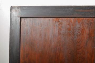 杉材一枚板　明治大正期　趣たっぷりの部屋に!アンティーク板戸4枚セット(帯戸、引き戸、木製建具)(R-056104)