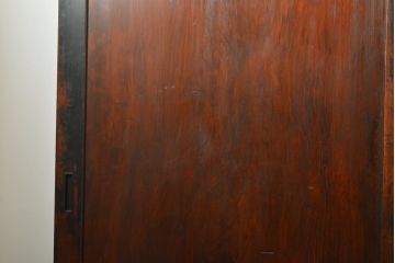 杉材一枚板　明治大正期　趣たっぷりの部屋に!アンティーク板戸4枚セット(帯戸、引き戸、木製建具)(R-056104)