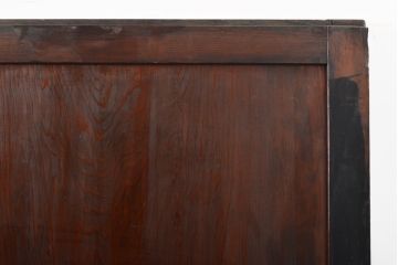 杉材一枚板　明治大正期　趣たっぷりの部屋に!アンティーク板戸4枚セット(帯戸、引き戸、木製建具)(R-056104)
