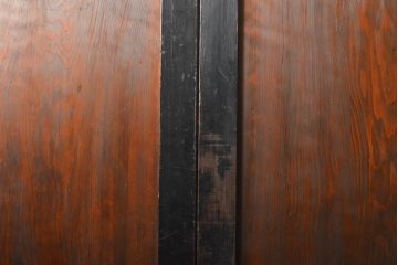 杉材一枚板　明治大正期　趣たっぷりの部屋に!アンティーク板戸4枚セット(帯戸、引き戸、木製建具)(R-056104)