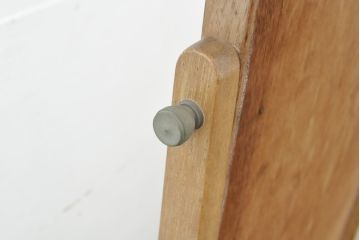 昭和レトロ　ナチュラルな木の風合いが感じられる姿見(鏡、ミラー)(R-056108)