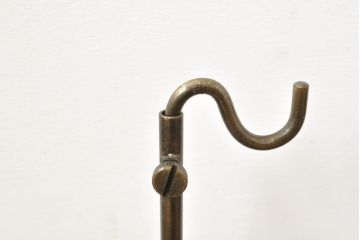 中古　アンティーク調　古美色(こびしょく)　シャビーな風合いがレトロな雰囲気を高めるディスプレイスタンド10台セット(アクセサリースタンド、バックスタンド、かばんスタンド、バックホルダー、鞄掛け、店舗什器)(R-056141)