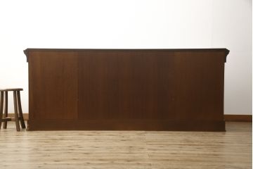 中古　美品　スペイン　ウルタド(HURTADO)社製　象嵌入り　波打つ木目が絵画のように美しいサイドボード(定価約90万円)(サイドキャビネット、引き出し、チェスト)(R-056150)