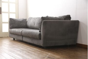 中古　2019年モデル　arflex(アルフレックス)　A・SOFA 10(エー・ソファ)　ゆったりとしたくつろぎの空間を演出するワイド4人掛けアームソファ(四人掛けソファ)(定価約100万円)(R-056151)