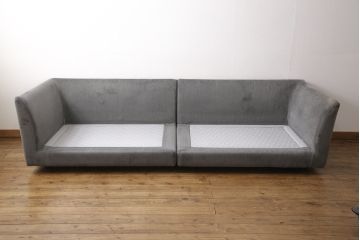 中古　2019年モデル　arflex(アルフレックス)　A・SOFA 10(エー・ソファ)　ゆったりとしたくつろぎの空間を演出するワイド4人掛けアームソファ(四人掛けソファ)(定価約100万円)(R-056151)