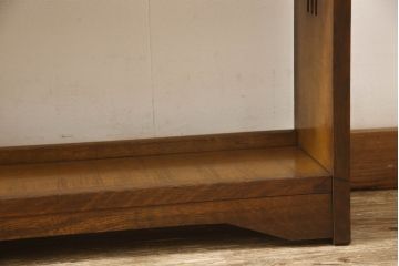 和製アンティーク　ナラ材　大正ロマンな雰囲気を醸し出す本棚(収納棚、ラック、飾り棚)(R-056158)