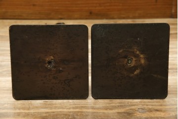 中古　アンティーク調　古美色(こびしょく)　シャビーな風合いがレトロな雰囲気を高めるディスプレイスタンド7台セット　(R-056182)