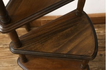 ビンテージ家具　ディスプレイにおすすめ!　ライブラリーステップ風飾り棚(陳列棚、店舗什器、ヴィンテージ)(R-056189)
