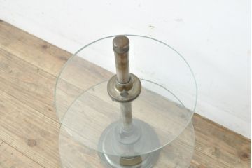 フランスアンティーク　シンプルかつクールな見た目が格好良い展示台(飾り棚、陳列棚、店舗什器)(R-056190)