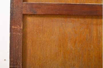 アンティーク建具　昭和中期　シンプルで味わい深い木製ドア1枚(扉)(R-056194)