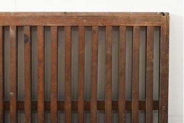 アンティーク建具　和風・和モダンな住宅におすすめ　荒格子窓2枚セット(格子戸、引き戸)(R-056195)