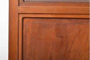 アンティーク建具　繊細で美しい桐文様入り　組子帯戸1枚(引き戸、板戸)(R-056199)