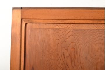 アンティーク建具　繊細で美しい桐文様入り　組子帯戸1枚(引き戸、板戸)(R-056199)