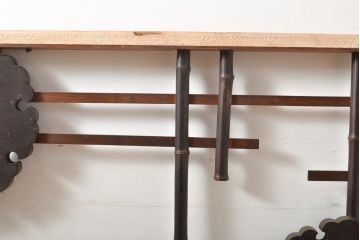 アンティーク建具　明治大正期　変わり型　珍しい和紋が楽しめる欄間2枚セット(明り取り、ディスプレイ)(R-056202)