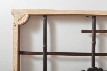 アンティーク建具　明治大正期　変わり型　珍しい和紋が楽しめる欄間2枚セット(明り取り、ディスプレイ)(R-056202)