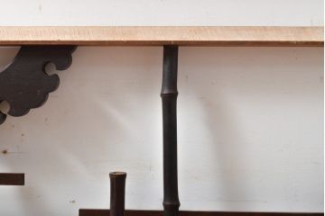 アンティーク建具　明治大正期　変わり型　珍しい和紋が楽しめる欄間2枚セット(明り取り、ディスプレイ)(R-056202)