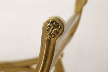 中古　美品　メデア(Medea)　大塚家具取り扱い「Liberty Italiano」アール・ヌーボー様式の煌びやかなトロリー(ワゴン)(定価約150万円)(R-056240)