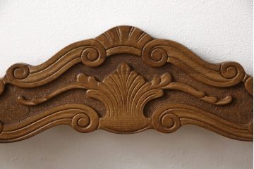 中古　美品　イタリア輸入家具　美しい彫刻が目を引くサヴォナローラチェア2脚セット(椅子、折りたたみチェア、イス)(R-056288)