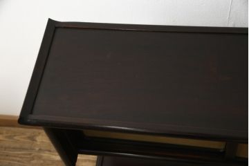 和製ビンテージ　総シタン(紫檀)　上質な和の空間づくりに取り入れたい飾り棚(茶棚、戸棚、ヴィンテージ)(R-056291)