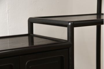 和製ビンテージ　総シタン(紫檀)　上質な和の空間づくりに取り入れたい飾り棚(茶棚、戸棚、ヴィンテージ)(R-056291)