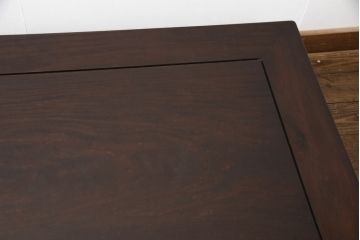 和製アンティーク　高級指物　総シタン　どっしりとした佇まいが風格を感じさせる座卓(ローテーブル、センターテーブル)(R-056299)